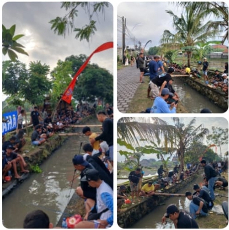 Lomba Mancing Air Deras yang bertempat di Tukad Ulun Carik Tohpati, Desa Kesiman Kertalangu, Kecamatan Denpasar Timur