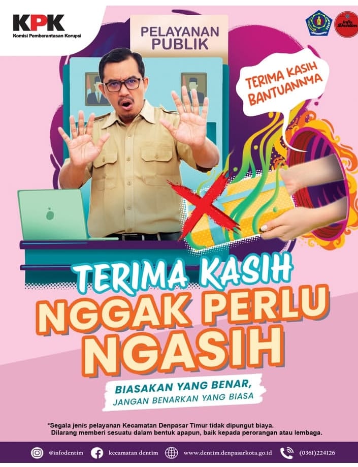 TERIMA KASIH NGGAK PERLU NGASIH 