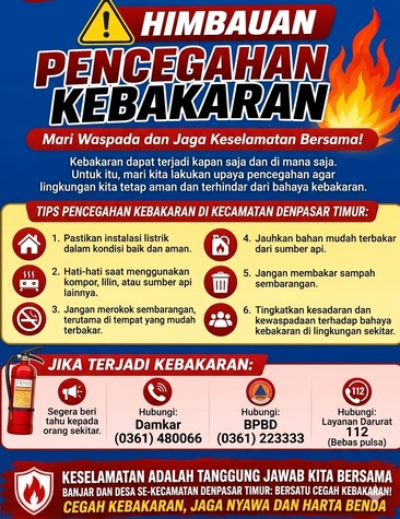MARI BERSAMA CEGAH KEBAKARAN 