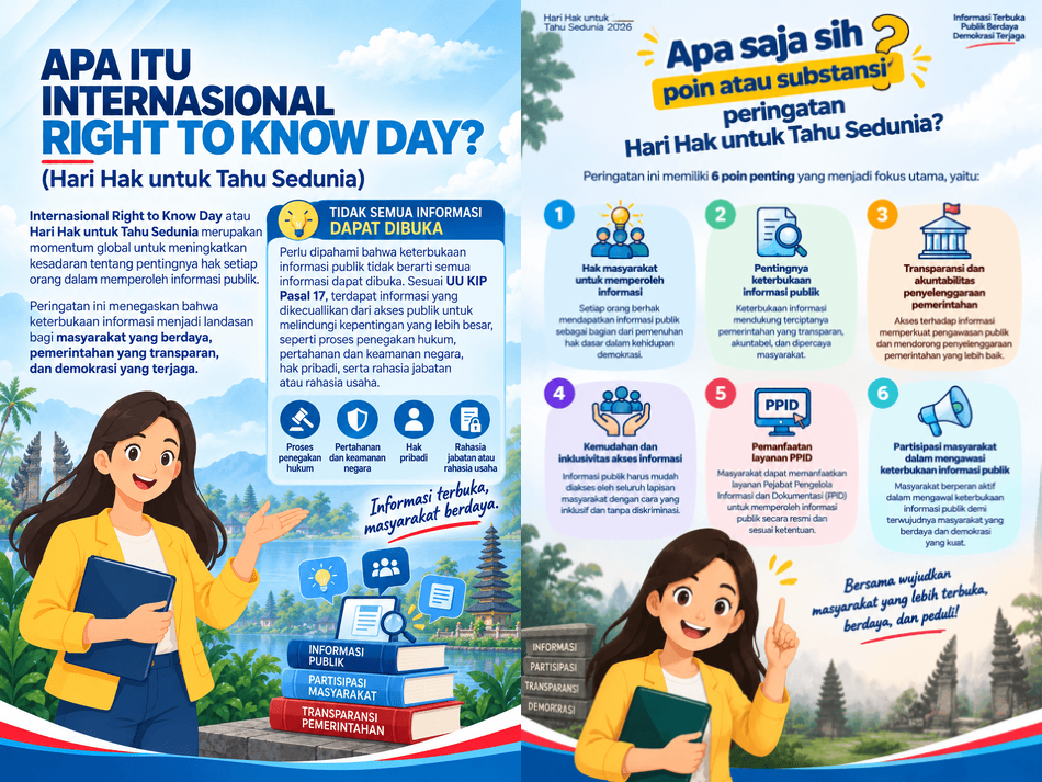 Peringatan Hari Hak untuk Tahu Sedunia 2026: Mendorong Keterbukaan Informasi Publik yang Transparan dan Inklusif